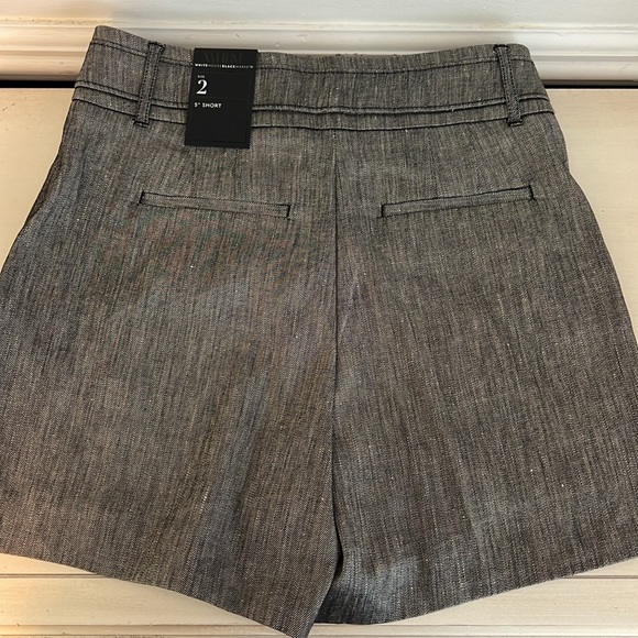 White House Black Market Gray Shorts with Gold Buttons - Picture 2 of 4